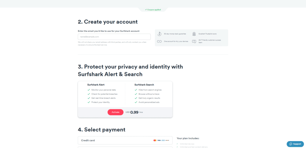 Create your account
