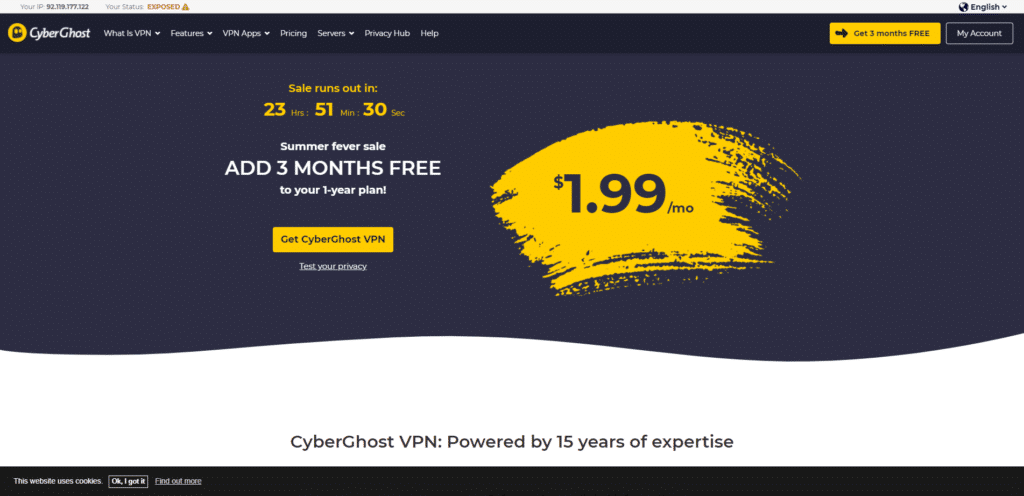 CyberGhost VPN: Powered by 15 years of expertise
