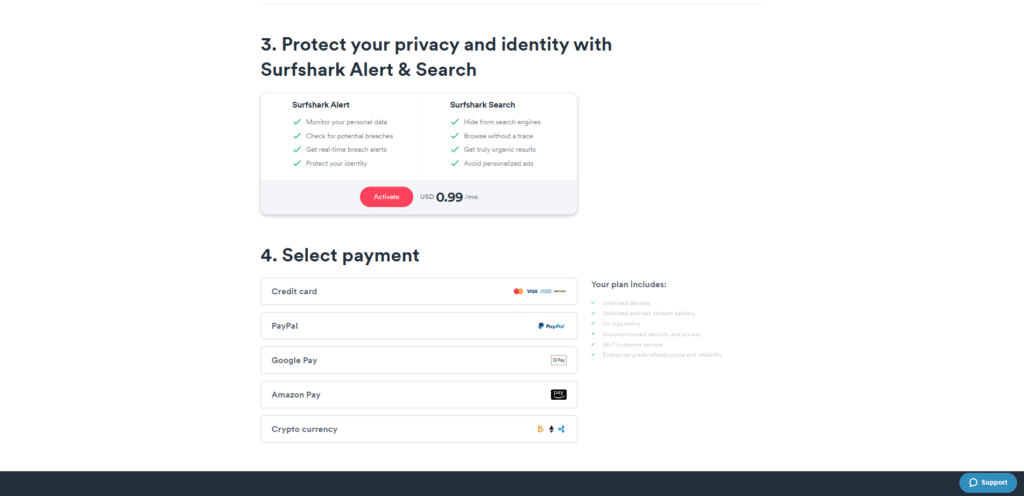 Protect your privacy and identity with
Surfshark Alert & Search