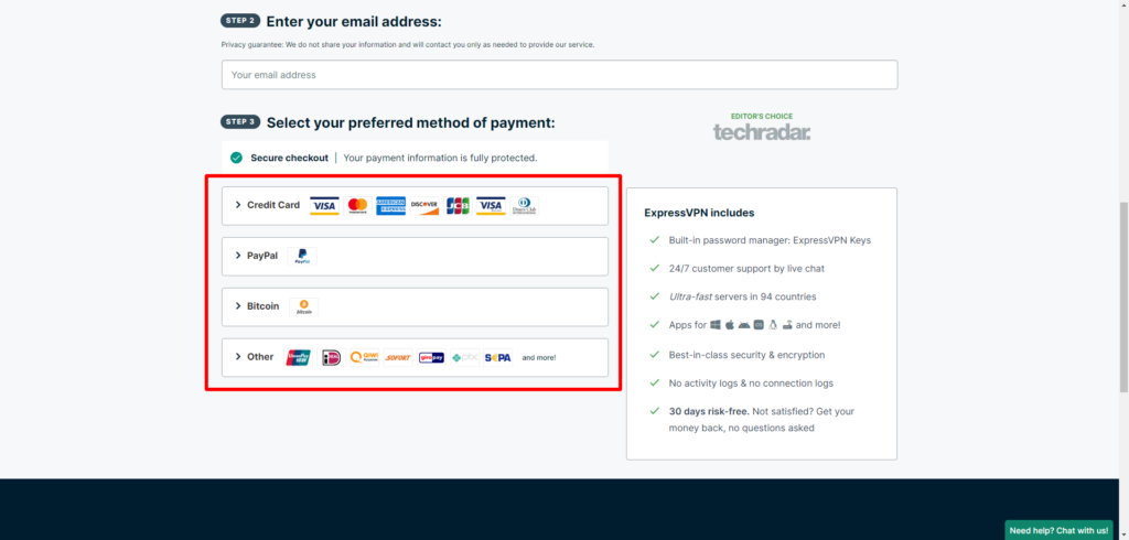 Buy VPN With Bitcoin PayPal Credit Card ExpressVPN 6
