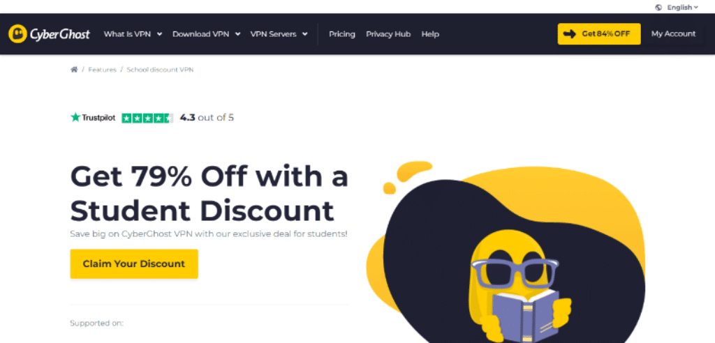 CyberGhost student discount